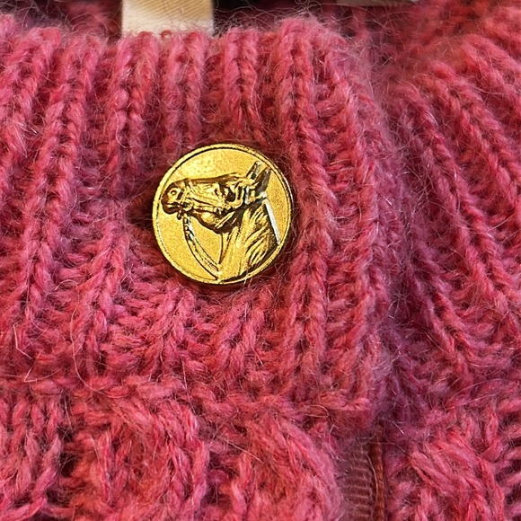 NWOT Clare V x Demylee Nora Ruffle Pink Cardigan Size Small - Picture 10 of 10